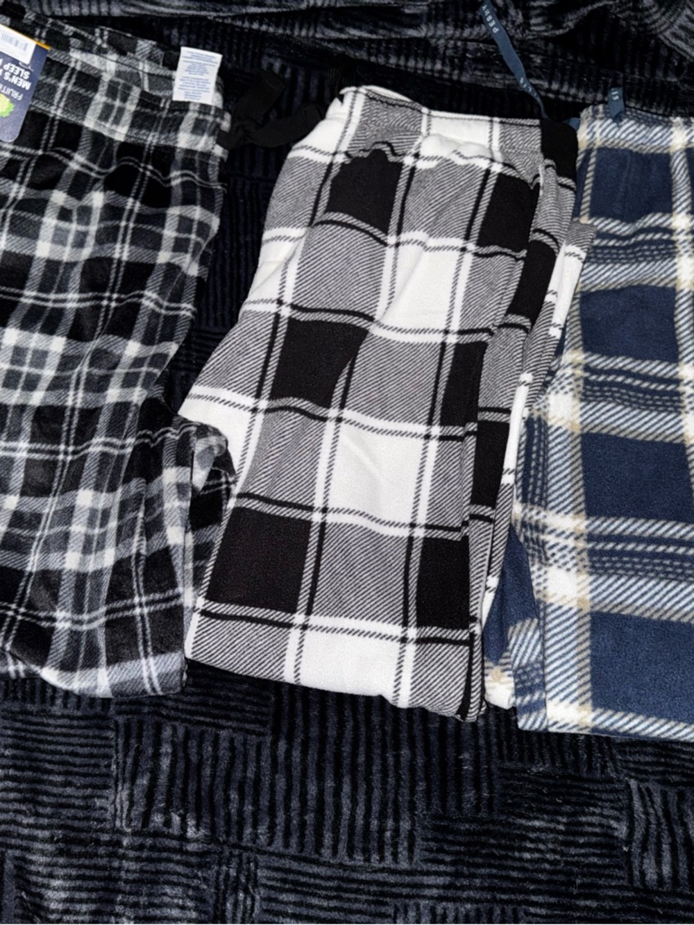 Bundle of 3 baggy plaid  pajama pants